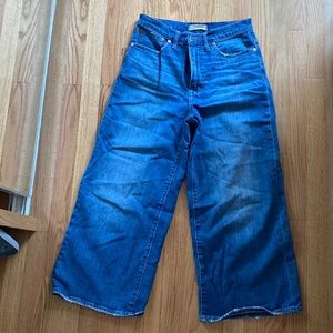 Madewell wide leg crop jeans